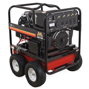 The Mi-T-M 14000-watt generator is a virtual power plant. Built for industrial applications with the portability to move from one job to the next, this generator will never let you down. Durable– Reinforced 11⁄4-inch powder coated steel tube frame. Simple Management– Easy-access and protected control panel with magnetic circuit breakers.